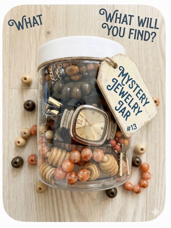 Mystery jar Jewelry - Desert Sunset Treasure Jar #13 ✨🤎🧡 Mystery Jewelry Bundle